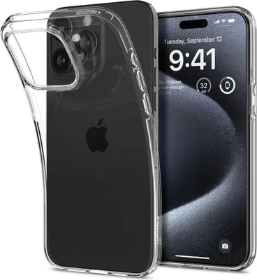 Produktbild von Spigen ACS06699, Cover, Apple, iPhone 15 Pro, 15,5 cm (6.1"), Transparent