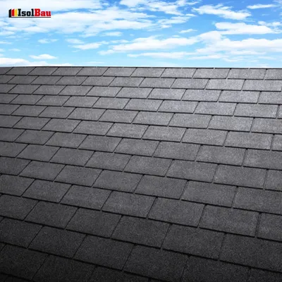 Dachschindeln Rechteck Form 3 m² Grau (21 Stk.) Schindeln Dachpappe Bitumen