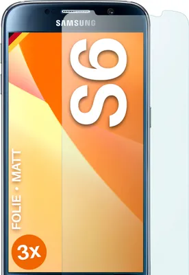 Produktbild von moex® 3x Schutzfolie kompatibel mit Samsung Galaxy S6 - Displayschutzfolie Anti Reflex Folie, Matt