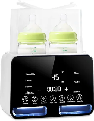 Produktbild von Fläschchenwärmer, 11-in-1, Dampfsterilisator, Auftaufunktion, Timer, Touchscreen, für Babys