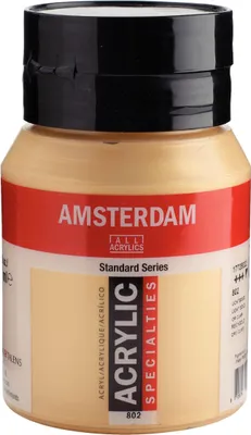 Produktbild von Royal Talens Acrylfarbe hellgold 500 ml - Amsterdam Standard Series