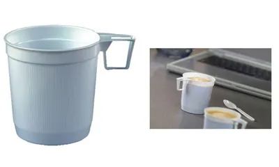 Produktbild von Papstar 12216, 250 ml, Polystyrene, Weiß, 8 cm, 85 mm, 40 Stück(e)