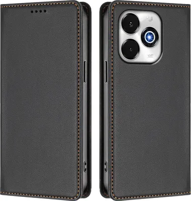Immagine prodotto di Custodia in pelle per Umidigi G100X, custodia a libro magnetica in Finto cuoio con supporto, nera