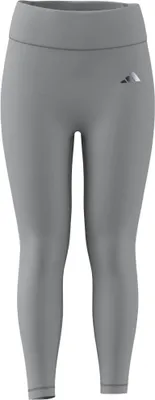 Image de Legging de sport Optime Essentials Shine pour femmes, couleur gris chiné, coupe 7/8, taille S