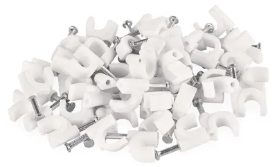 Kabelschelle 8 mm, weiss, 50 Stk