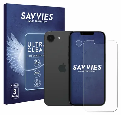 Produktbild von 6x Für Apple iPhone 17e (Display+Kamera) Schutzfolie Savvies Displayschutz Display Schutz Folie Klar Transparent