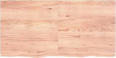 Produktbild von vidaXL Tischplatte Hellbraun 120x60x(2-4)cm Massivholz Eiche Behandelt