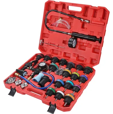 Produktbild von KRAFT&DELE | Kühlsystemtester, Kühlsystem Abdrückgerät, 27tlg, Kühlerabdrückgerät Druckluft Werkzeug, Kühlmittel Pumpe, Wassertank, Lecksucher Werkzeug