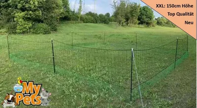 Produktbild von Geflügelnetz 150cm 25 Meter Hühnernetz Hühnerzaun Tür Geflügelzaun Zaun Hühner Netz