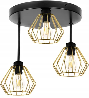 Produktbild von Deckenlampe Hängelampe Kronleuchter Gold Loft Druciak
