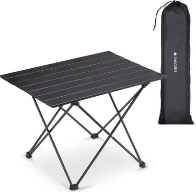 Produktbild von Navaris Campingtisch Camping Klapptisch ultraleicht - 55,7x40,5x38,5cm Alu Tisch Balkon klappbar - Beistelltisch Balkontisch klein