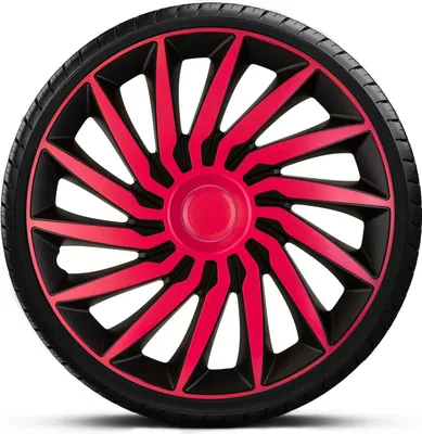 Produktbild von Radkappen Radzierblenden SATZ (4Stück) 16 Zoll KENDO PINK BLACK Z461046