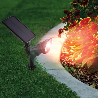 Produktbild von esotec Solarstrahler Multispot 5 Lichtfarben Erdspieß wetterfest IP65 102049