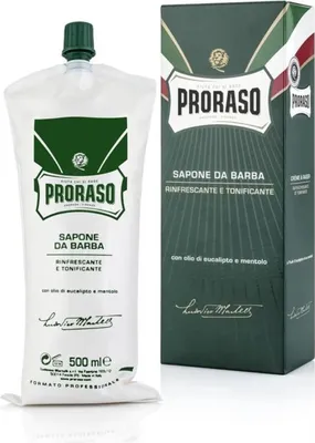 Obrázok produktu pre Proraso Shaving Soap Refreshing, Mydlo na holenie, Muži, Univerzálna pleť, 500 ml, Hydratačný, Osviežujúce, Rúra