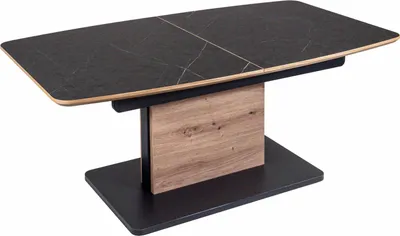 Produktbild von Couchtisch höhenverstellbar und ausziehbar Cori 120x56x70 HPL Nero
