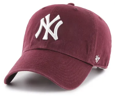 Produktbild von '47 Brand MLB New York Yankees '47 CLEAN UP Cap Tonal Dark Maroon