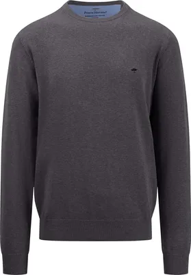 Produktbild von Fynch Hatton - Herren Rundhals Pullover (SFPK210), Größe:XL, Fynch Hatton farbe:gray (998)