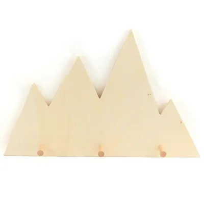 Produktbild von Hölzerne Garderobenhaken Berg 45 x 28,5 cm