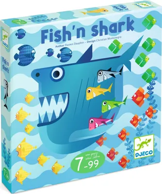 Zdjęcie produktu dla Gra towarzyska Fish'n shark, Djeco