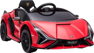 Produktbild von Fortuna Lai Kinderfahrzeug 12V 2 Fahrmodi Lamborghini SIAN SUV-Auto-Spielzeug Elektroauto mit Fernbedienung Musik(MP3/USB) Licht 37-60 Monate Metall Rot 108 x 62 x 40 cm
