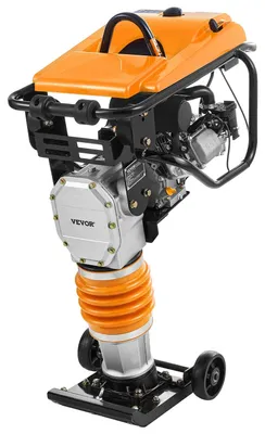Produktbild von VEVOR Sprungstampfer, 6,5 PS Vibrationsstampfer mit benzinbetriebenem 196 cc Motor, 3600 lbs Schlagkraft, 26" maximale Verdichtungstiefe, für Boden, Kies, Fundamente, Betonplatten und Fundamente, Einzelne Feder