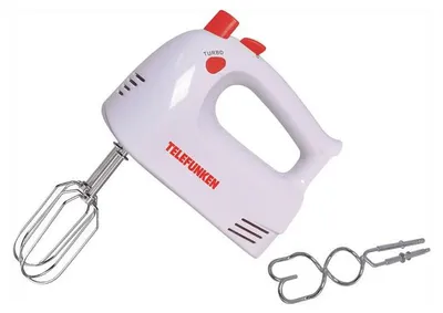 Immagine prodotto di Telefunken Sbattitore M07460 200W 5 Velocità con Turbo Fruste Acciaio Inox e Ganci