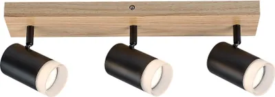 Immagine prodotto di Striscia luminosa rovere / nero GU10 3X5W Toras 73123 Rabalux