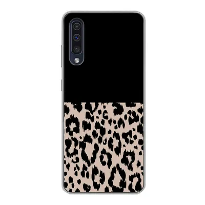 Produktbild von MuchoWow® Handyhülle Schutzhülle Hülle für Samsung Galaxy A30s Panther Druck - Tiere - Schwarz Silikon Softcase Handy Hülle - Karteninhaber