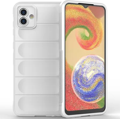Produktbild von Galaxy A04 Hülle, Weich TPU Silikon Stossfest Anti-rutsch Schutzhülle für Samsung Galaxy A04 4G Weiß