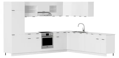 Produktbild von Küchenschrank | Maße ca. H. 82 x B. 60 x T. 46 cm | Unterschrank mit zwei Drehtüren | Küchenmöbel