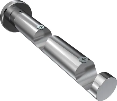 Produktbild von Interdeco Träger mit Abstand 7,5/14,5 cm / Wandhalterung für Gardinenstangen 20 mm Ø, 2-läufig Chrom, Typ Platon