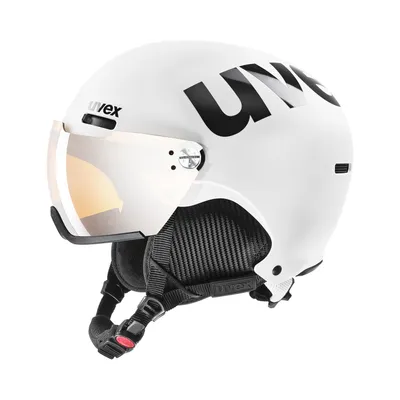 Produktbild von Uvex Skihelm Schutz Ausrüstung weiß schwarz matt 52 55 cm flexibel Visier Sport