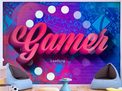 Produktbild von Vlies Fototapete für Gamers 400x280 cm Tapeten Wandtapete XXL Gamer Spielkonsole Game Videospiel i-A-0185-a-a