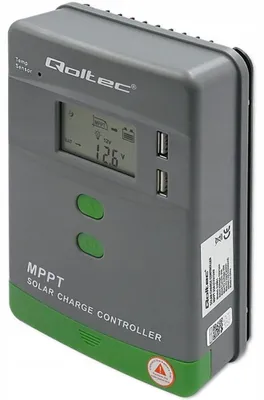 Produktbild von Qoltec Solar-Laderegler MPPT 80A, 12/24/36/48V, LCD, Bluetooth, für GEL-, LiFePO4-Batterien