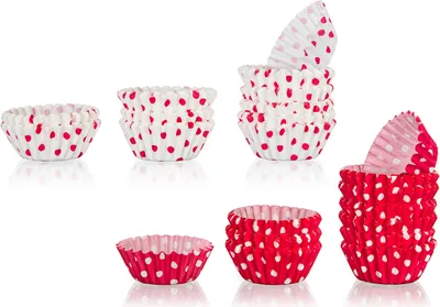 Image de panier à pâtisserie 3x2,1cm papier (200pcs) DOTS mix