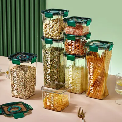 Produktbild von Creliv Aufbewahrungsdose Vorratsdosen mit Geschenkpackung, Luftdicht & Stapelbar, BPA Frei, (6 St), Kühlschrank geeignet