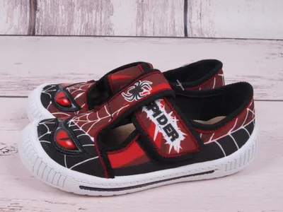 Produktbild von Hausschuhe Canvas-Sneaker 3F NEPTUN 3Sk3/29 Schwarz Spider, Klettverschluss