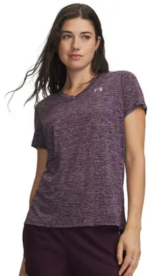 Produktbild von Under Armour Tech Twist V-neck Kurzarm-t-shirt Lila M Frau Lila M