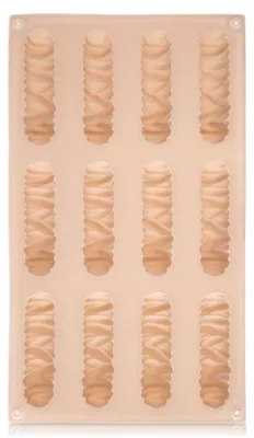 Produktbild von Silikon-Keks- und Pralinenform, Beige, 29 x 17 x 1,8 cm