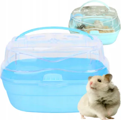 Produktbild von PETSTORY Prenosná klietka pre škrečka modrá 20x16x14 cm