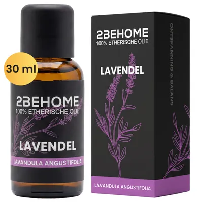Produktbild von 2BEHOME Ätherisches Lavendelöl – 30 ml – 1 Stück – Ätherisches Öl für die Aromatherapie