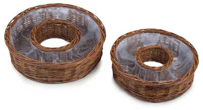 Immagine prodotto di Vassoi tondi per piante da esterno Anelli per piante naturali 40, 50 cm