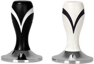 Produktbild von 2 Stück 58mm Kaffee-Tamper, Portafilter-Tamper für das Anstampen von Espresso-Kaffee (schwarz, weiß)
