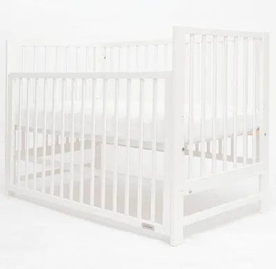 Produktbild von New Baby BASIC Kinderbett mit ausziehbarer Seitenwand weiß