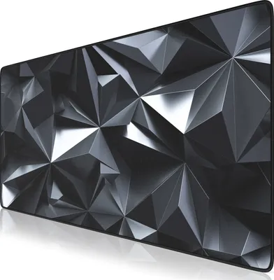 Produktbild von Titanwolf Gaming Mauspad XXL, 900 x 400 x 3 mm, Schreibtischunterlage, abwaschbar, rutschfeste Rückseite, Geschwindigkeit & Präzision, Black Crystal