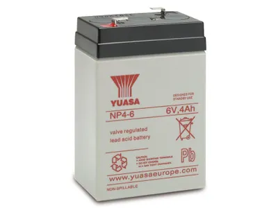 Produktbild von YUASA Blei-Akkumulator NP4-6, 6 V-/4 Ah