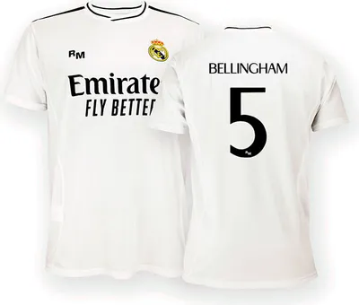 Image de Real Madrid 24/25 Bellingham domicile manches courtes t-shirt blanc XL blanc XL