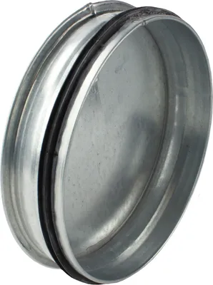 Produktbild von Enddeckel Wickelfalzrohr Gummidichtung Deckel Rohrdeckel Kappe Abschluss Stahl Ø 200 mm