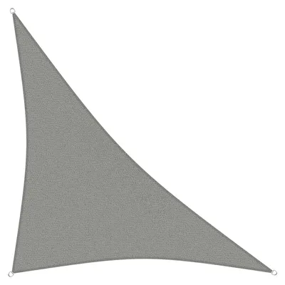 Produktbild von sunprotect 83291 Professional Sonnensegel 5 x 5 x 7 m 90° Grad Dreieck wind- & wasserdurchlässig, grausilber