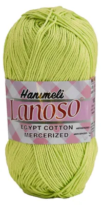 50g Strickgarn Hanimeli limettegrün